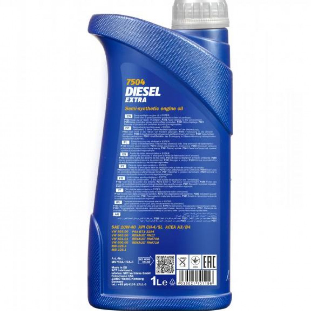 MANNOL DIESEL EXTRA 10W-40 1 liter
